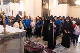 Catholicos blesses Homenetmen Games participants