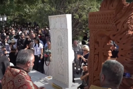 Եռաբլուրում բացվել է «Արցախի կանչ» հուշակոթողը