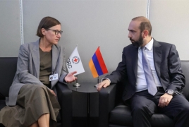 Mirzoyan raises POW visit issue with Red Cross head