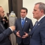 Armenian, Azerbaijani FMs talk briefly at peace summit in Egypt