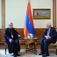 Shahan Archbishop meets president, relays catholicos Aram I's concerns