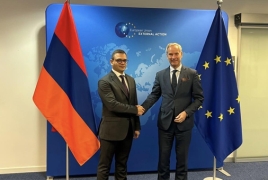 Աբիսողոմոնյանն ու Սկուգը քննարկել են ՀՀ-ԵՄ գործակցության հեռանկարները պաշտպանական ոլորտում