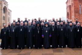 ՀԱԵ Ռուսաստանի թեմի հոգևորականները վերահաստատել են հավատարմությունը կաթողիկոսին