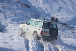 ԵՄ դիտորդները պարեկություն են իրականացնում եղանակային բարդ պայմաններում