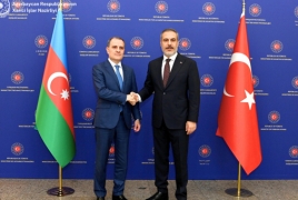 Թուրքիայի և Ադրբեջանի ԱԳ նախարարները 2 ժամ քննարկել են TRIPP-ի իրագործման փաստաթուղթը
