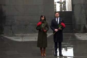 U.S. Vice President visits Armenian Genocide Memorial