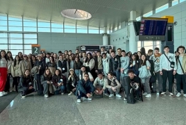 Հատուկ չվերթով Բեյրութից վերադարձել «Երևան» երիտասարդական նվագախումբը
