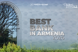 Ameriabank named Best Bank in Armenia for 2026 by Global Finance magazine