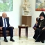 Aram I, Lebanese president discuss stability, security