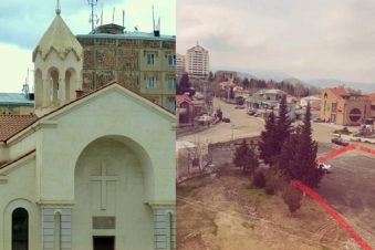 Artsakh Diocese condemns church destruction