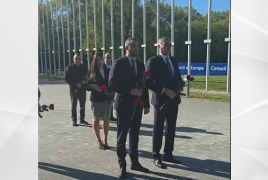 Armenian delegation honors Genocide victims in Strasbourg