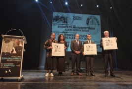 Pashinyan, Aliyev receive Gernika award