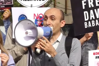 Artsakh Armenians rally before EU summit