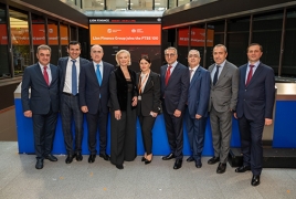 Bell Ringing Ceremony at London Stock Exchange marks Ameriabank’s inclusion in FTSE 100 as part of LFG