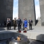 Latvian president visits Genocide memorial