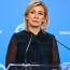 Zakharova says pro-Russia politicians pressured in Armenia