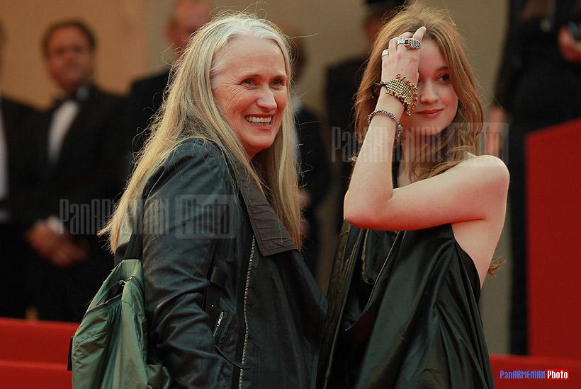 Jane Campion with daughter Alice Englert 