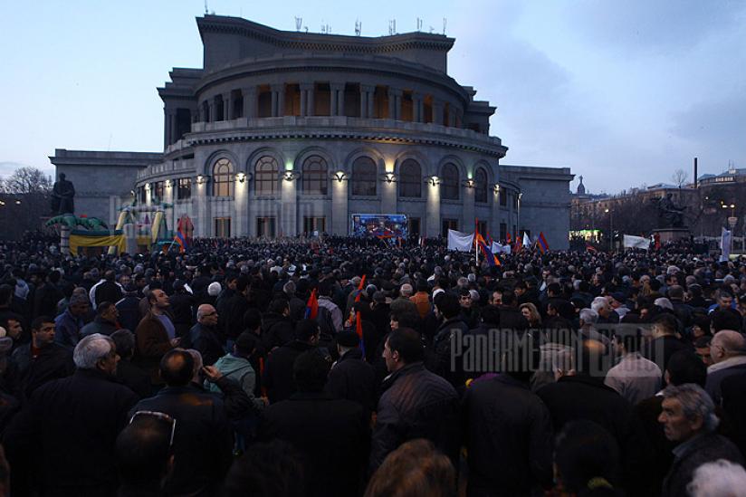 Ընդդիմության բողոքի ցույցերը Երևանում
