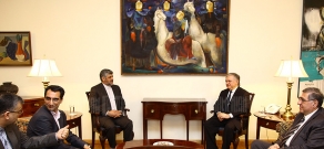 Эдвард Налбандян встретился со спецпосланником президента Ирана Мохаммедрезой Рауфом Шейбани