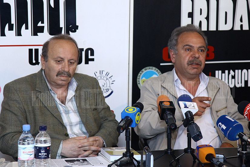 Press conference of Haykazun Alvratsyan and Sergey Vardanyan