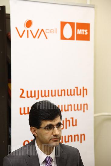 Press conference of RA Minister of Culture Hasmik Poghosyan, General director of Golden Apricot film festival Harutyun Khachatryan and the CEO of the festival's general sponsor VivaCell-MTS Ralph Yerikyan