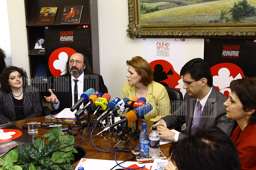 Press conference of RA Minister of Culture Hasmik Poghosyan, General director of 