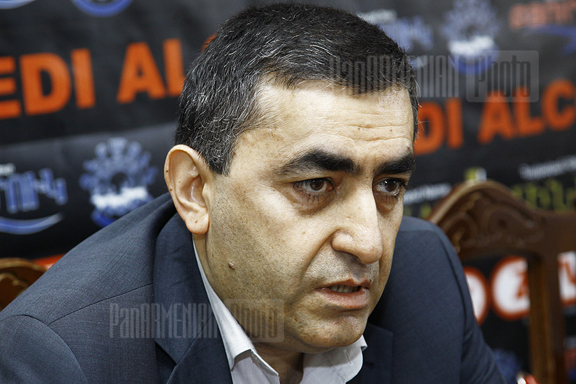Press conference of ARF Dashnaktsutyun MP Armen Rustamyan
