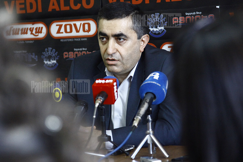 Press conference of ARF Dashnaktsutyun MP Armen Rustamyan