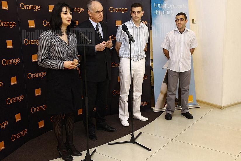 Назван победитель новаторского конкурса, объявленного компанией  “Orange Armenia” 