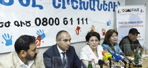 Press conference at Fund for Armenian Relief Children's Support Centre