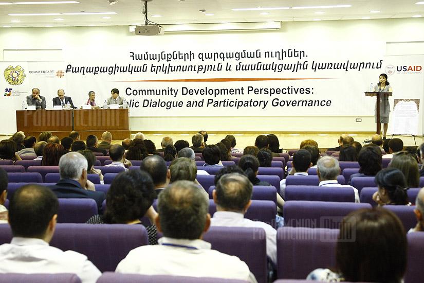 Conference titled Community Development Perspectives: Public Dialogue and Participatory Governance launches in Yerevan