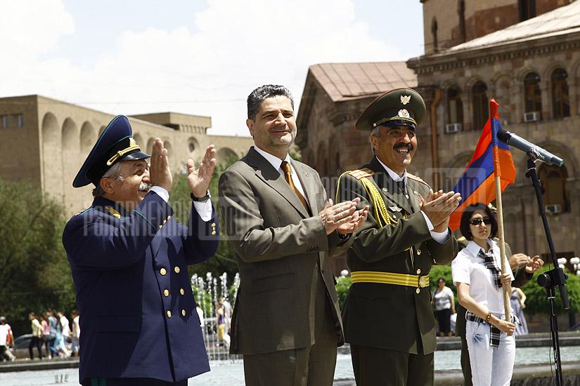 RA Prime Minister Tigran Sargsyan attends the parade dedicated to Poqr Mher Military Educational Complex anniversary 