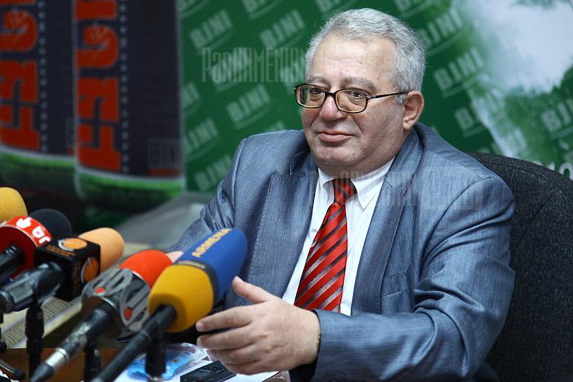Press conference of the chairman of the Agrarian-Peasant Union of Armenia Hrach Berberyan