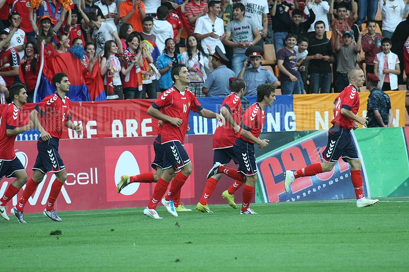Armenia vs. Montenegro EURO 2013 qualifier football match