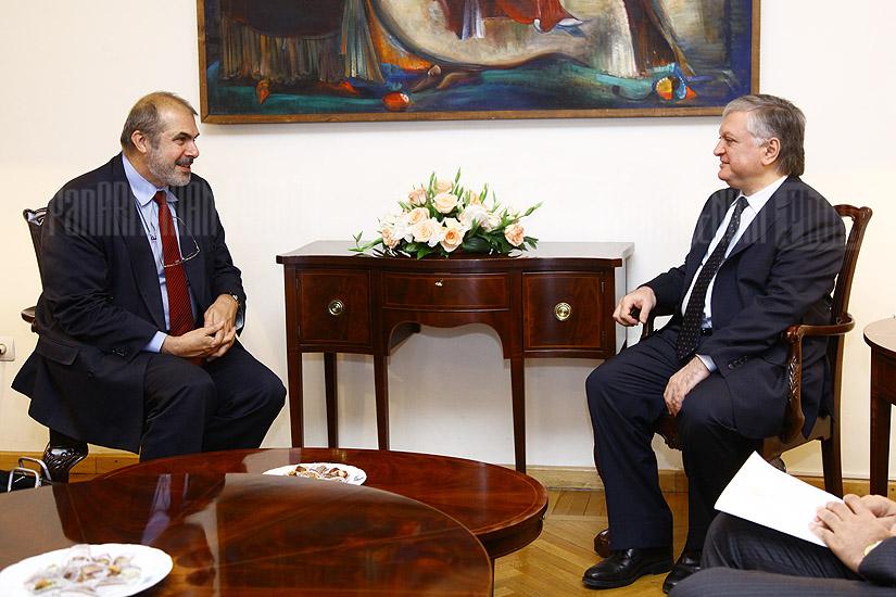 RA FM Edward Nalbandian receives Philippe Lefort, the Head of the Continental Europe Department of the French Ministry of Foreign and European Affairs