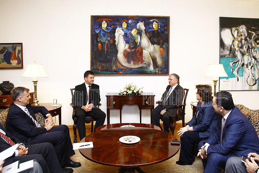 RA Foreign Minister Edward Nalbandian receives Managing Director for Europe and Central Asia, European External Action Service  Miroslav Lajčák