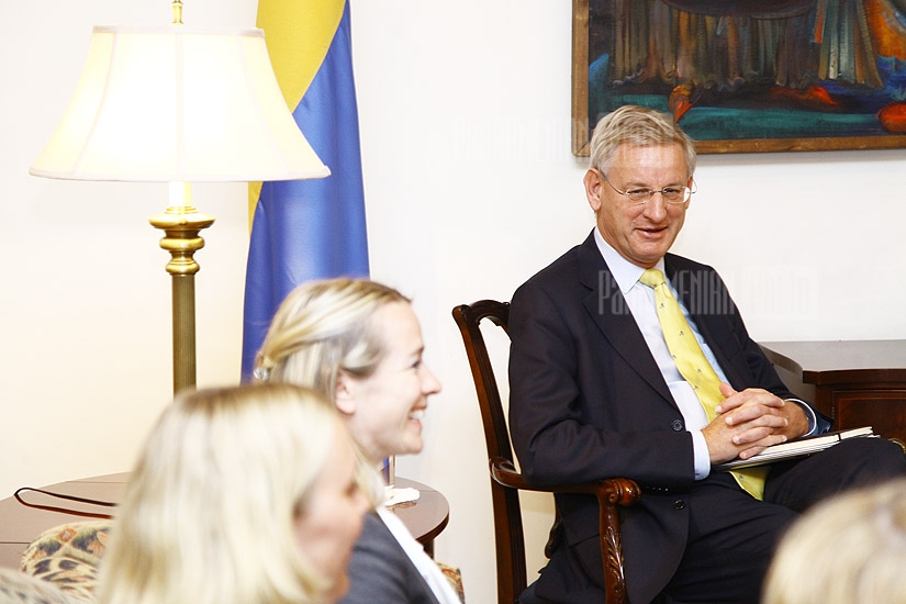 Эдвард Налбандян встретился с главой МИД Швеции Карлом Бильдтом
