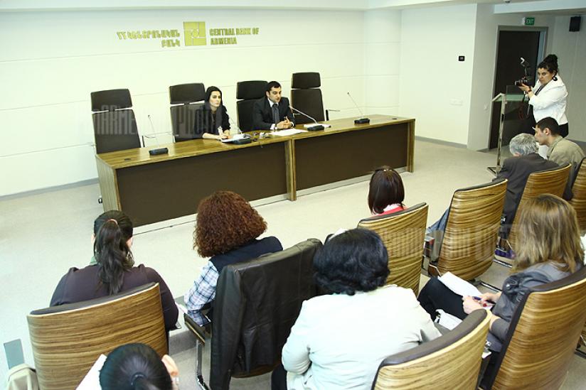 News conference of Head of the Financial Stability and Development Department at CBA Vahe Vardanyan