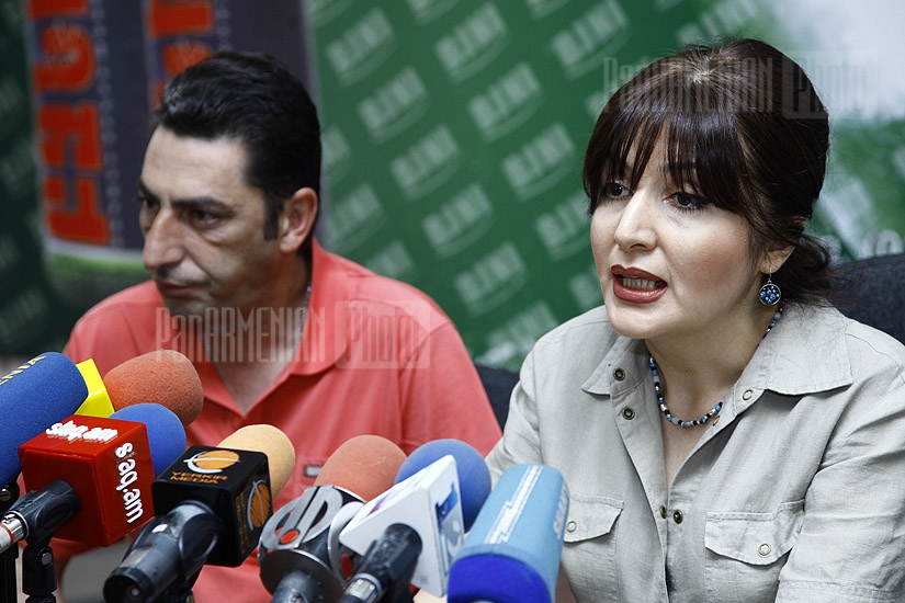 Press conference of the head of RA Culture Ministry’s department of modern art Sona Harutyunyan and the chairman of Minas Avetisyan foundation Arman Avetisyan
