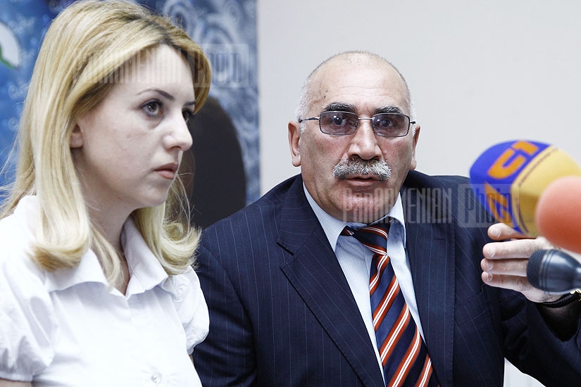 Press conference about security of elevators in Yerevan buildings