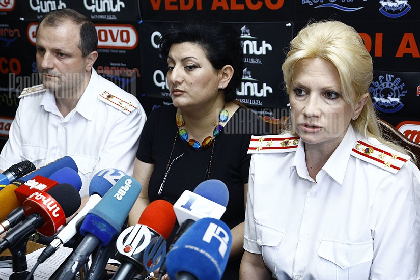 Press conference of RA Police Criminal Investigation Third Department head Nelly Duryan and Armen Asatryan