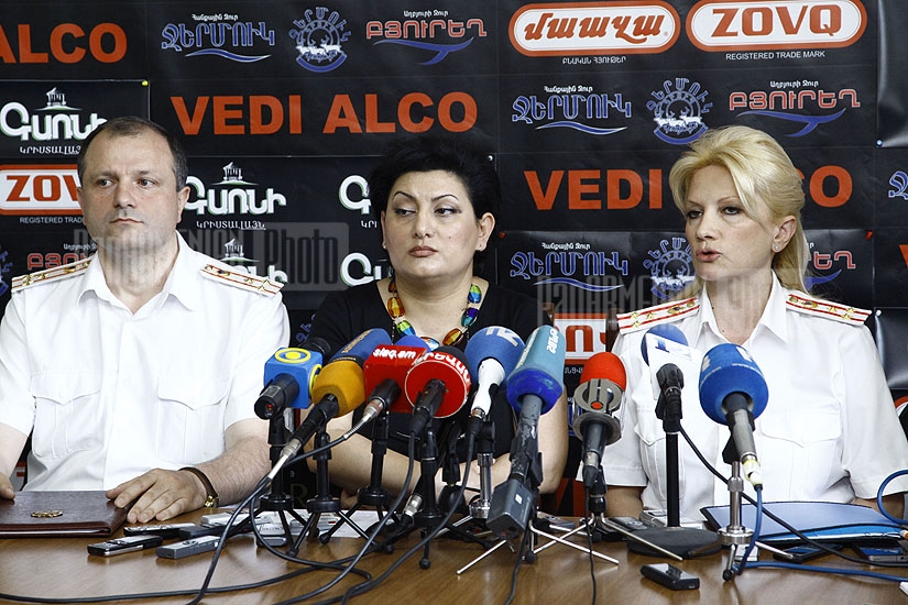 Press conference of RA Police Criminal Investigation Third Department head Nelly Duryan and Armen Asatryan