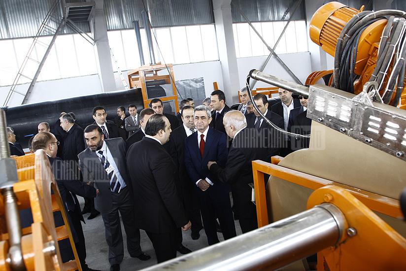 Президент РА посетил завод “Полимер Труб” 