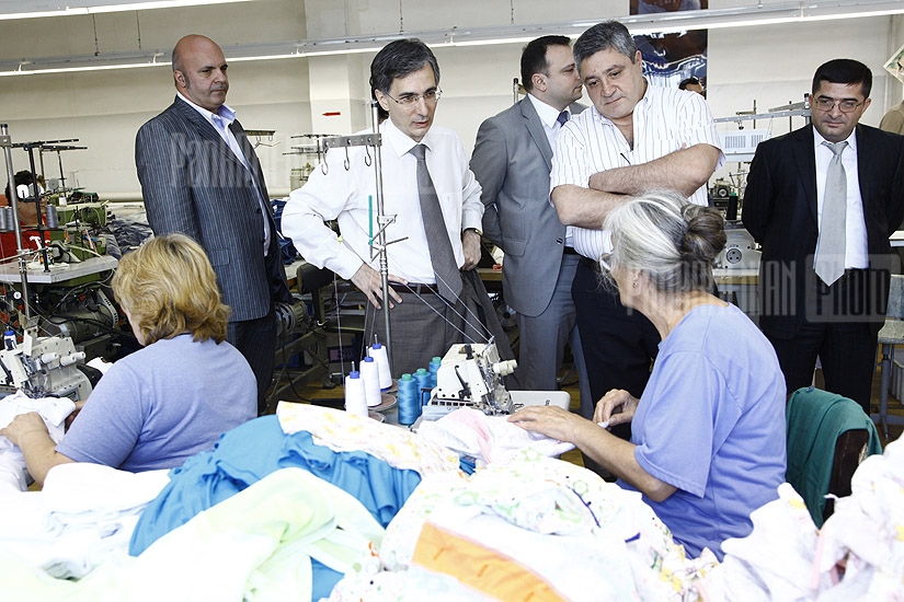 RA Minister of Economy Tigran Davtyan vistits 