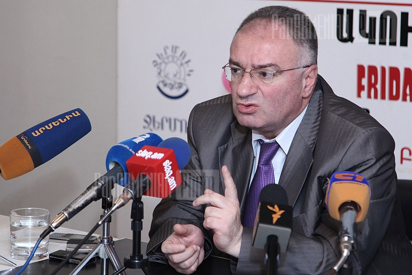 Press conference of the chairman of the Armenian parliamentary committee on defense, internal force and national security issues Hrayr Karapetyan