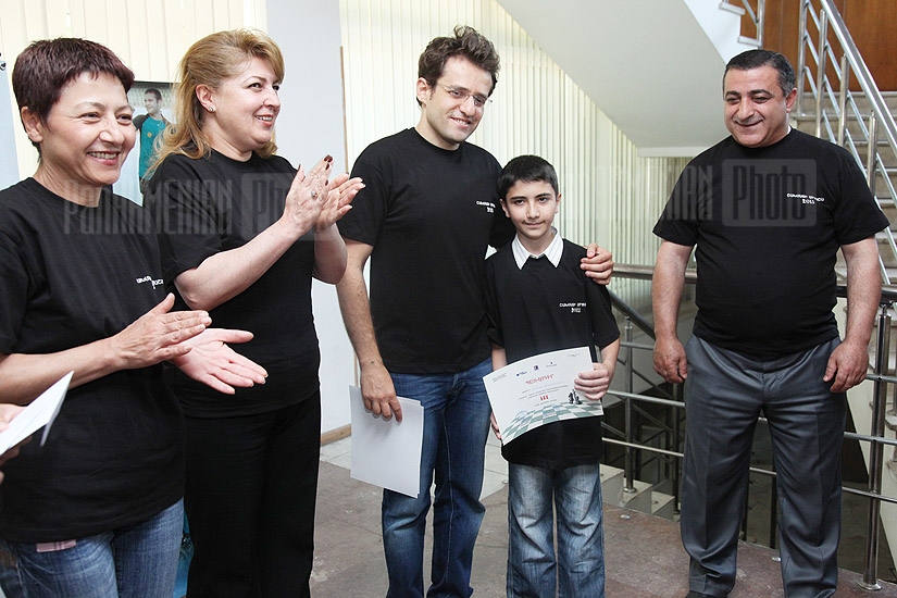 Chess master Levon Aronyan takes part in 