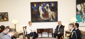 Էդվարդ Նալբանդյանի հանդիպումը ԱՄՆ պաշտպանության  քարտուղարի Ռուսաստանի, Ուկրաինայի և Եվրասիայի հարցերով փոխտեղակալ Սելեսթե Վոլանդերի հետ