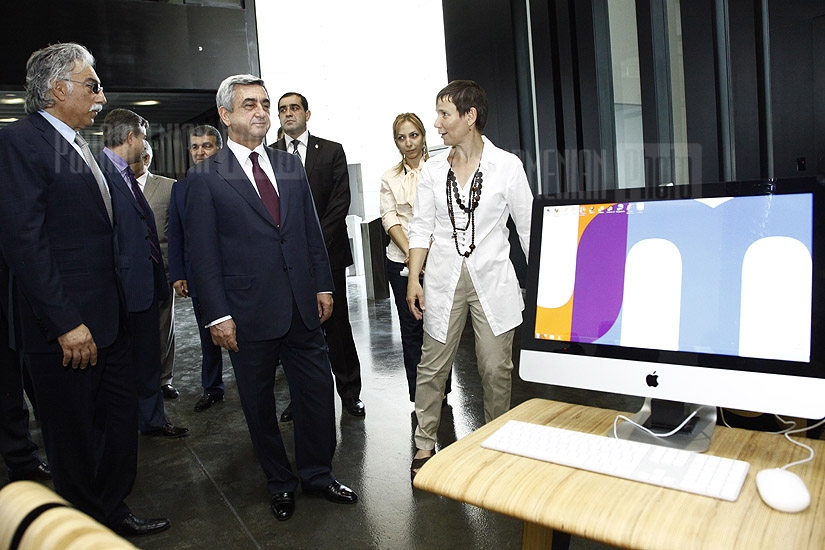 RA President Serzh Sargsyan visits TUMO Center for Creative Technologies