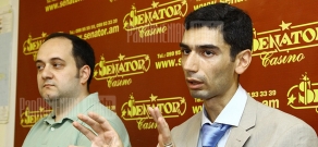 Press conference of Arabic studies specialist Arayik Harutyunyan and turkologist Artak Shakaryan  