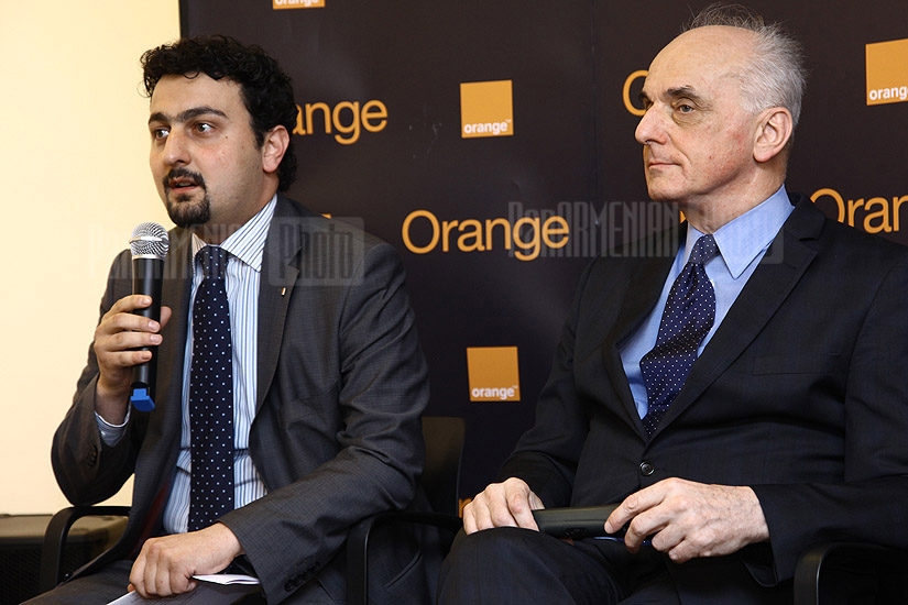Press conference of Orange Armenia 